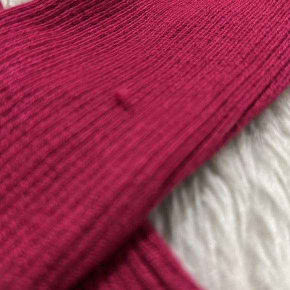 WHBK women’s pink rib knit cold shoulder long sleeve top size small NEW - Picture 7 of 7